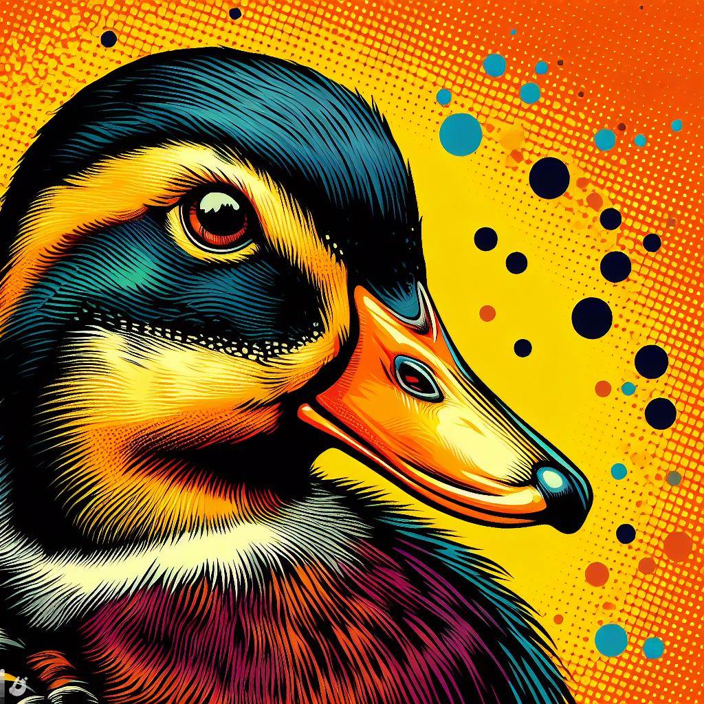 portrait of a duck