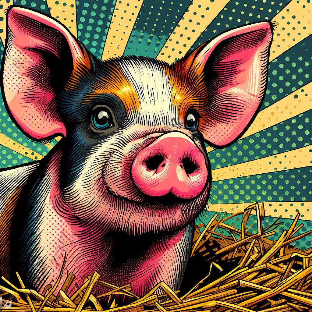 portrait of a pig