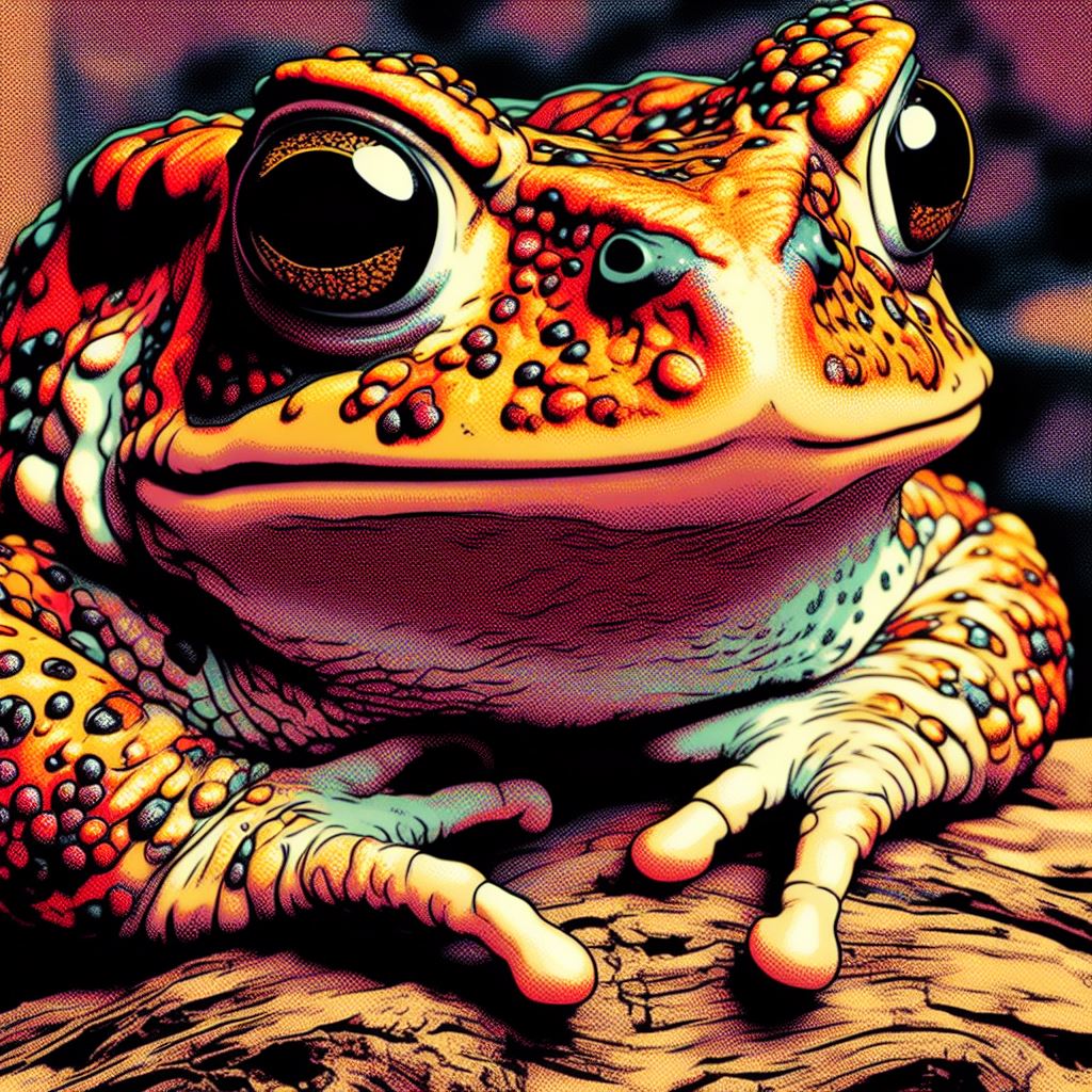 portrait of a toad